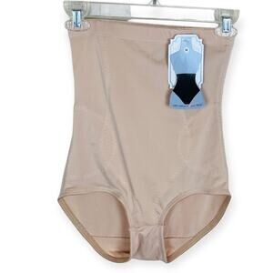 HEAVENLY SHAPEWEAR Beige High Waist Control Brief S/M Full Coverage Slim